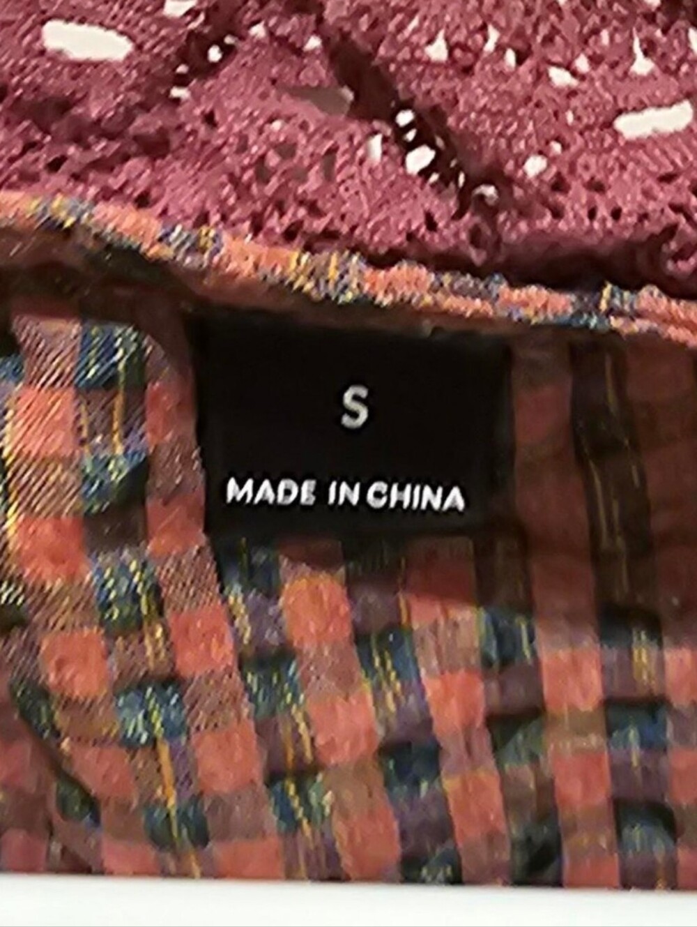 SHEIN Plaid Ruffle Button-Front Tank - Picture 3 of 3